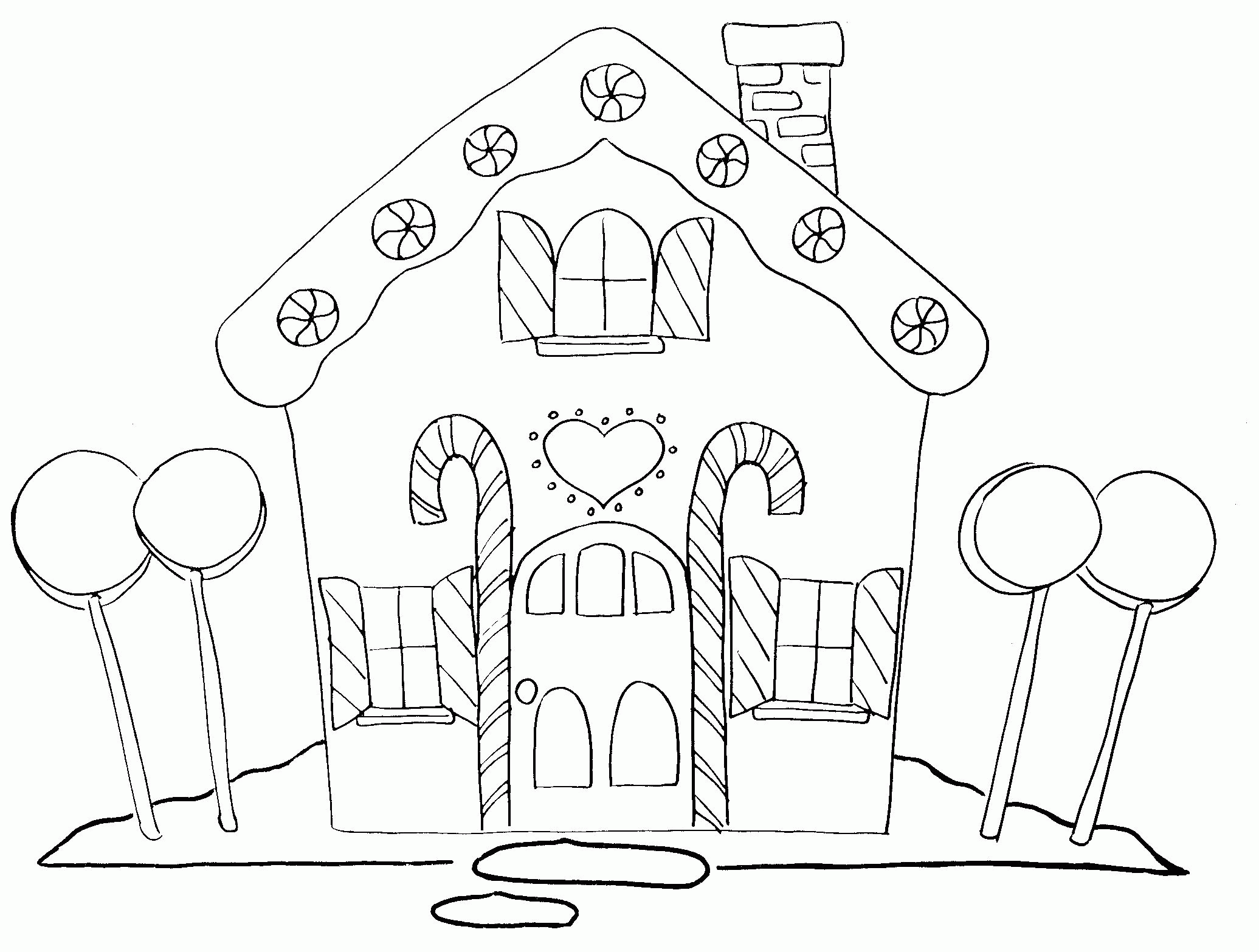 Printable Gingerbread House Coloring Pages Coloring Home Printable Gingerbread House Coloring Pages Coloring Home