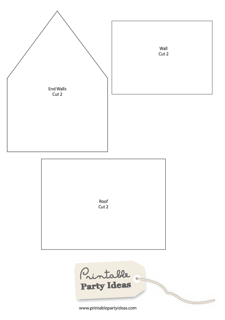 free printable gingerbread house templates
