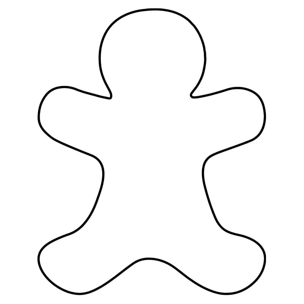 Printable Gingerbread Man Template Fillable Form 2024