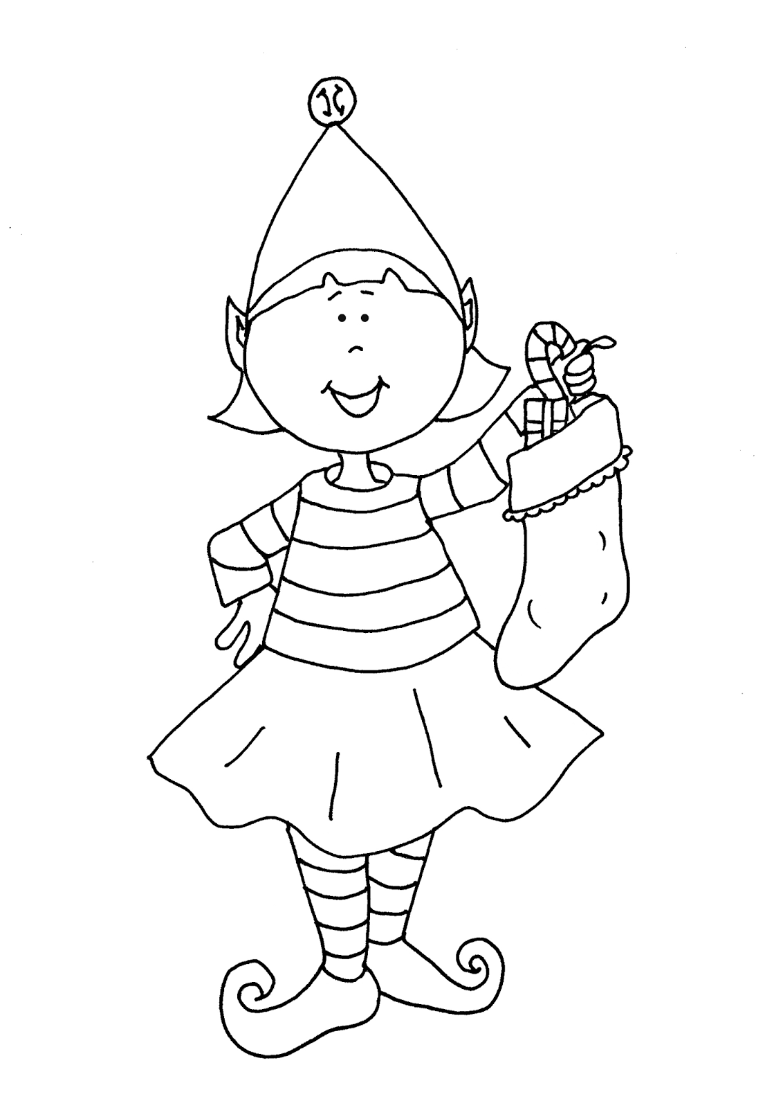 Printable Girl Elf On The Shelf Coloring Pages Coloring Home
