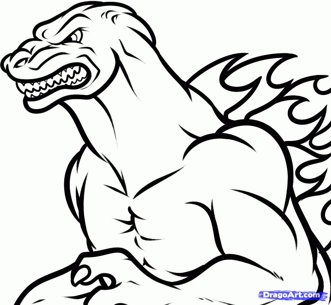 Printable Godzilla Coloring Pages Coloring Home Printable Godzilla Coloring Pages Coloring Home