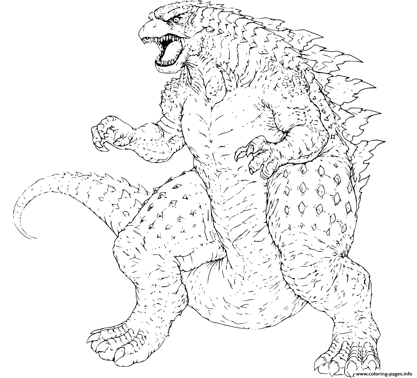 Printable Godzilla Coloring Pages Godzilla Coloring Pages Coloring 