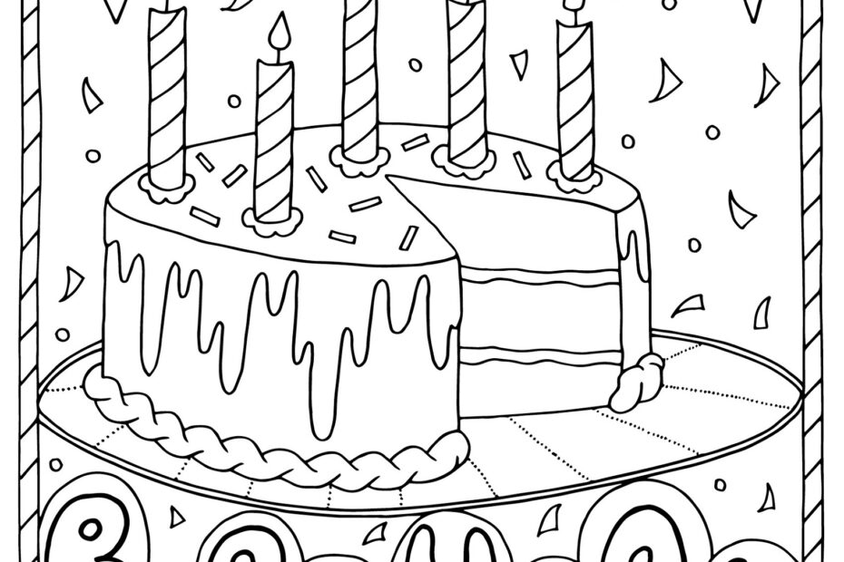 Printable Happy Birthday Color Pages 101 Activity