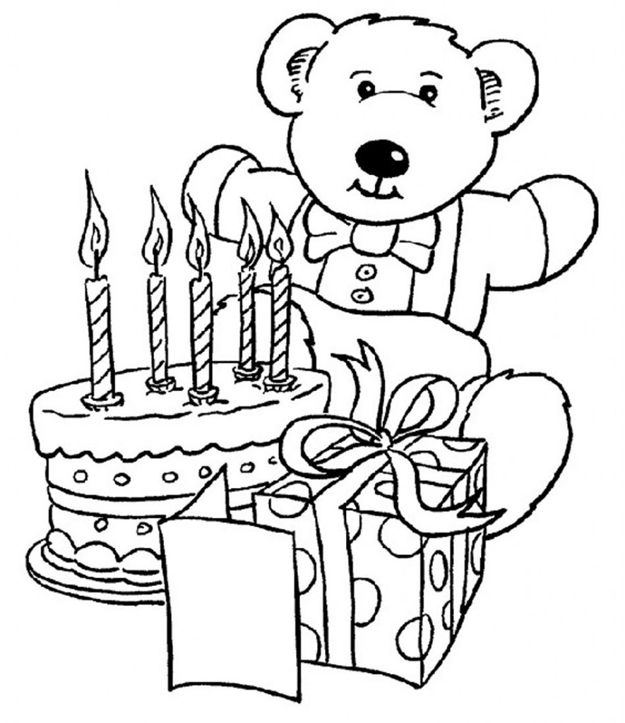 Printable Happy Birthday Coloring Pages ColoringMe