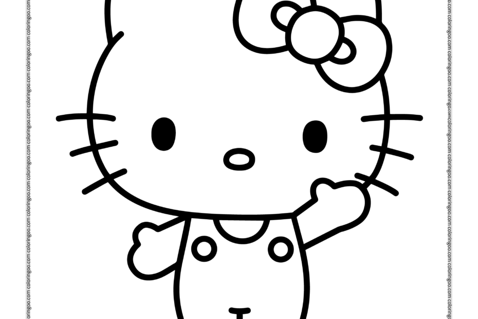Printable Hello Kitty Coloring Pages
