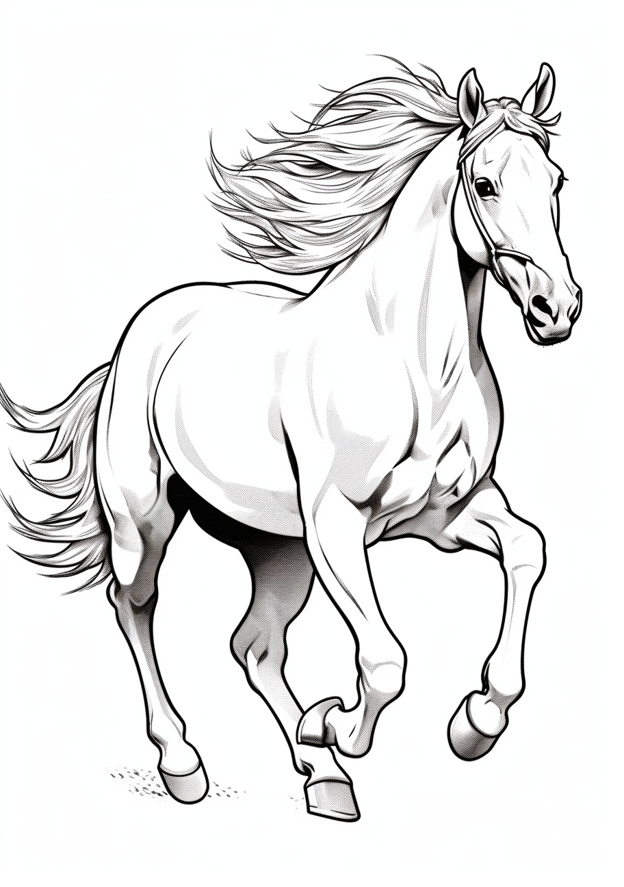 Printable Horse Coloring Pages Horse Coloring Page Printable Kids Printable Horse Coloring Pages Horse Coloring Page Printable Kids