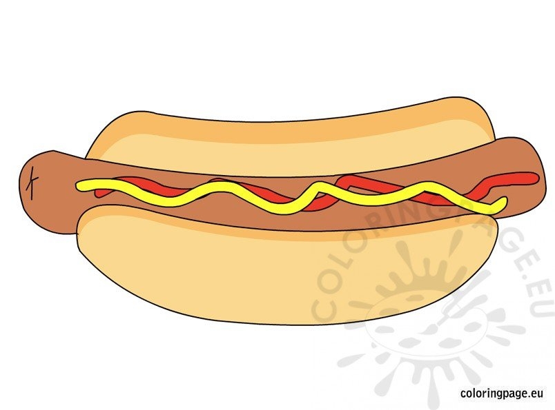 Printable Hot Dog
