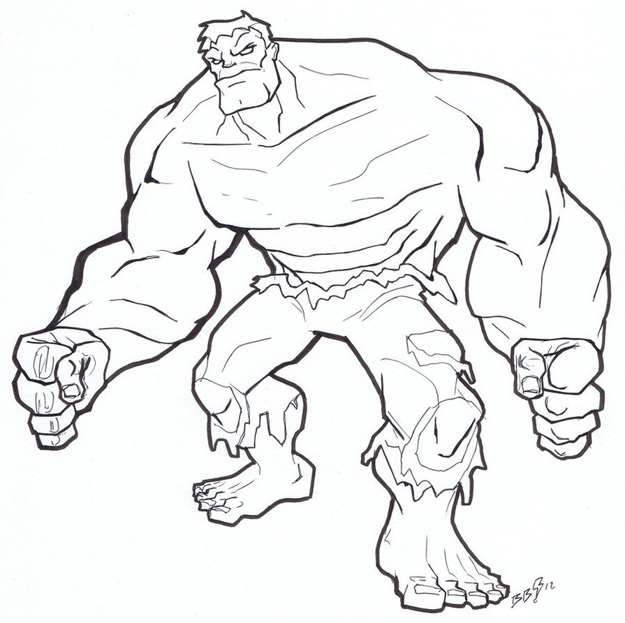 Printable Hulk Coloring Pages