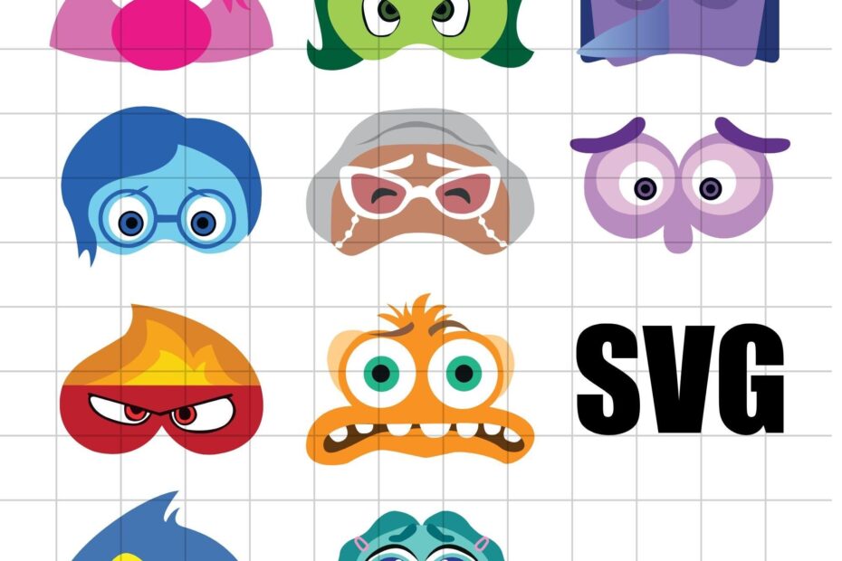 Printable Inside Out All Characters Masks Inside Out 2 Inside Out 2