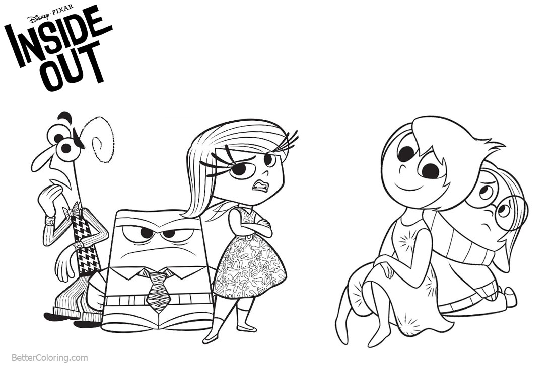 Printable Inside Out Characters Coloring Pages Printable Inside Out Characters Coloring Pages