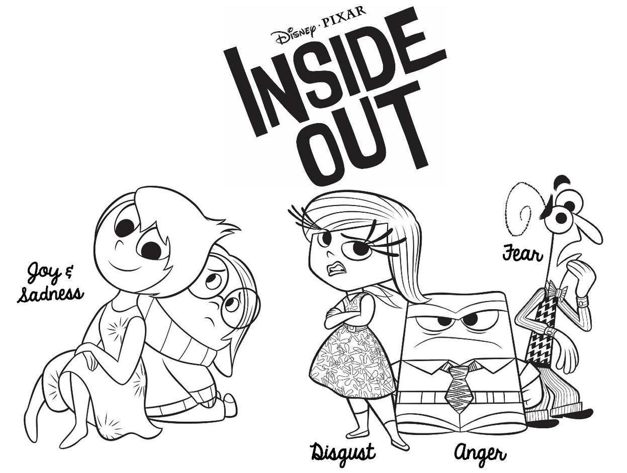 Printable Inside Out Characters Coloring Pages