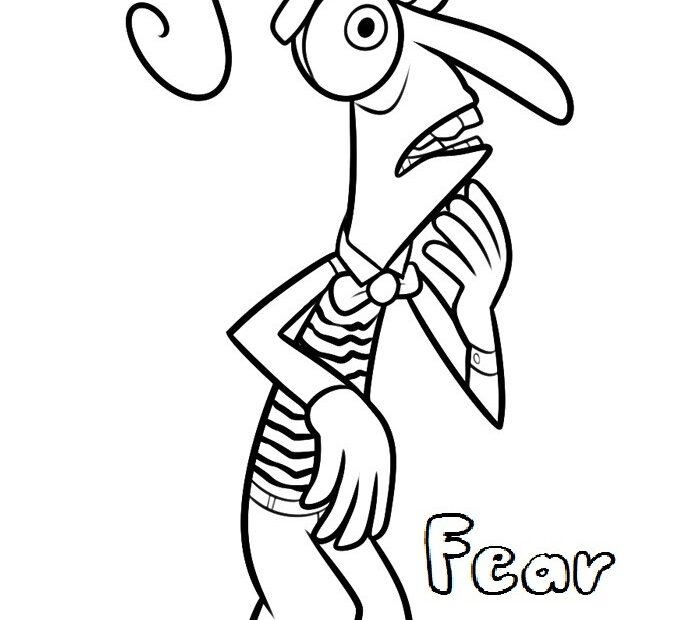 Printable Inside Out Fear Coloring Pages For Kids
