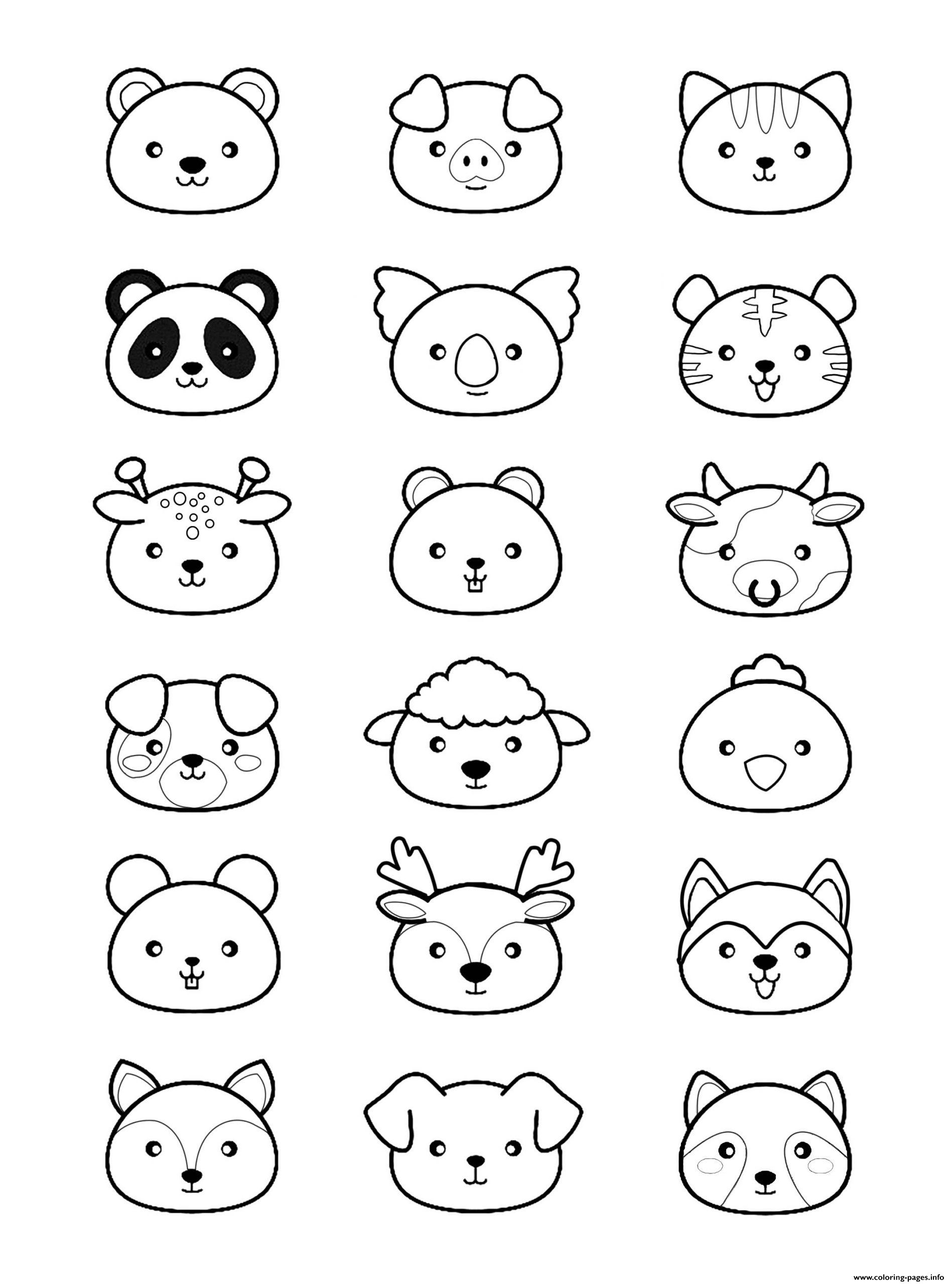 Printable Kawaii Cute Coloring Pages Printable Kawaii Cute Coloring Pages