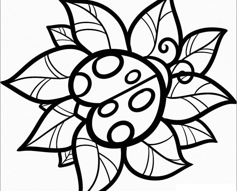 Printable Ladybug Coloring Pages For Kids ColoringBay
