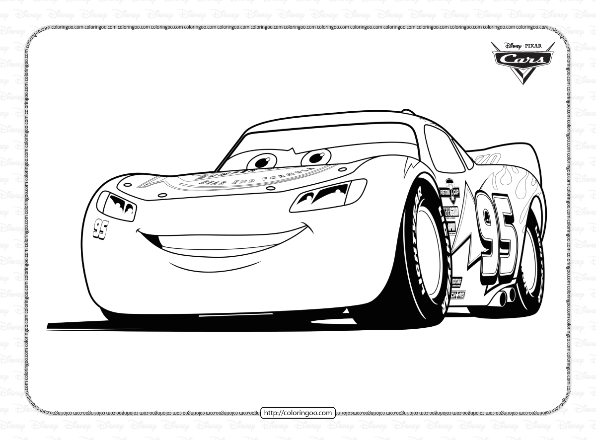 Printable Lightning McQueen Coloring Pages Printable Lightning McQueen Coloring Pages