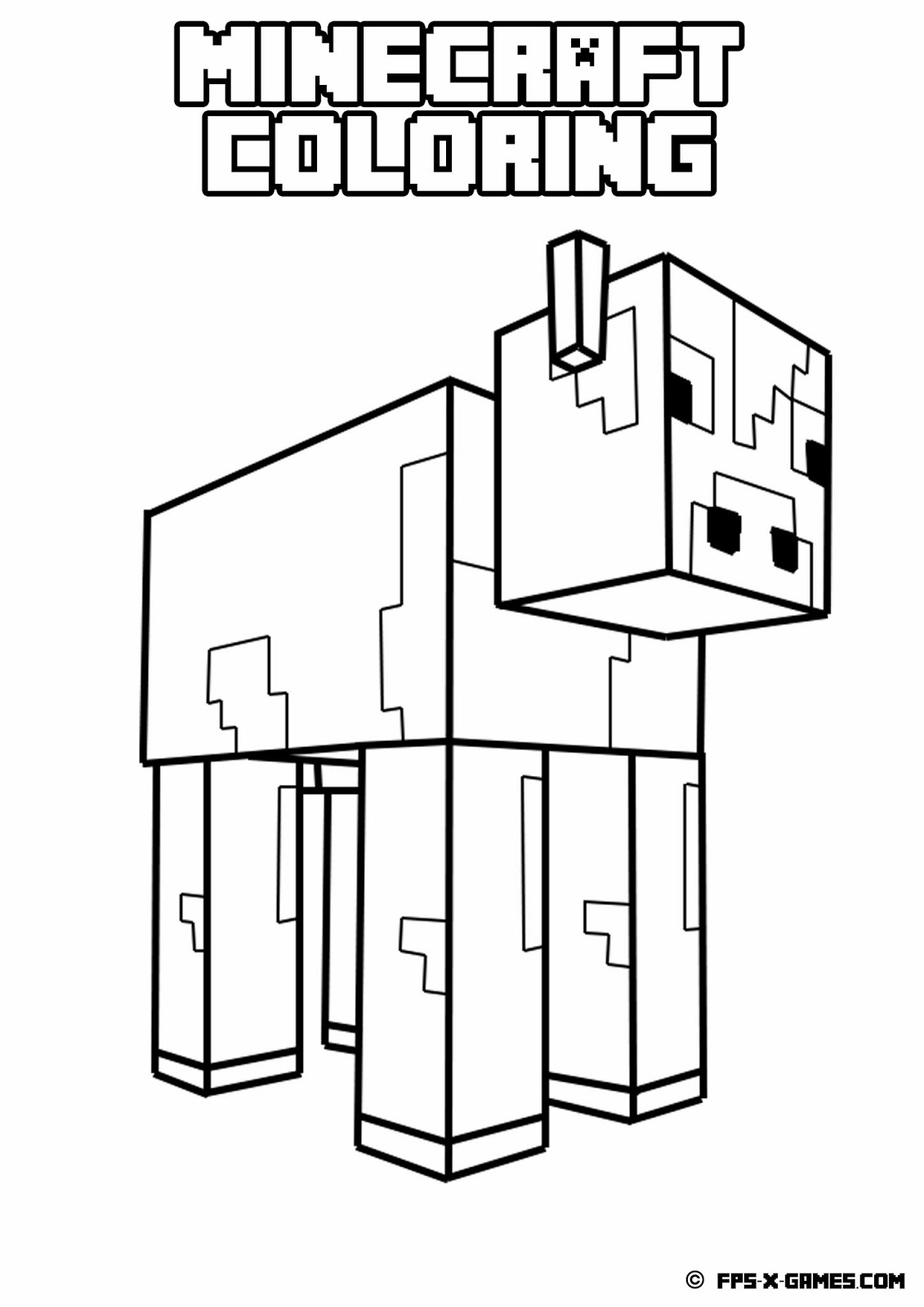 Printable Minecraft Coloring Pages Coloring Home Printable Minecraft Coloring Pages Coloring Home