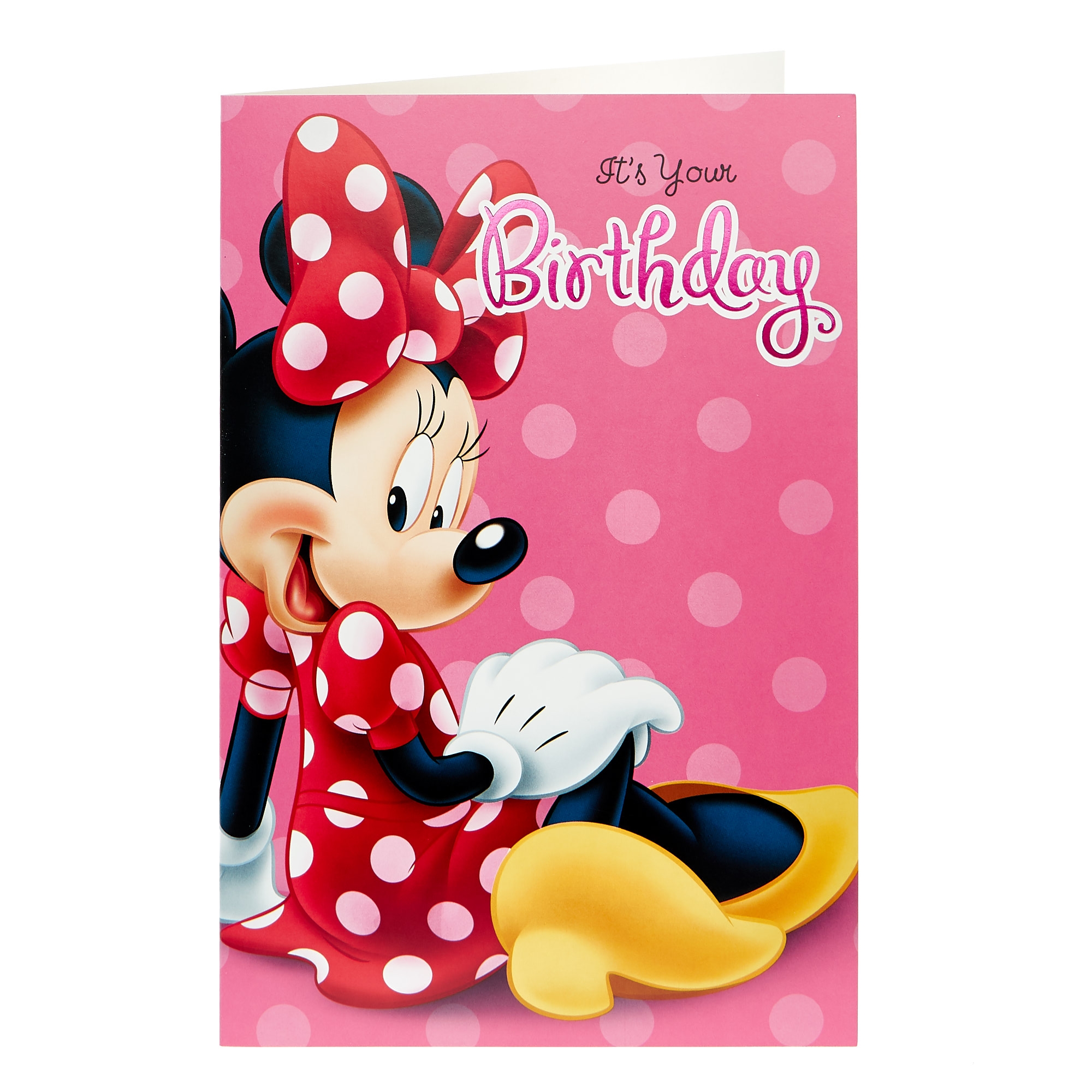 Printable Minnie Mouse Birthday Card