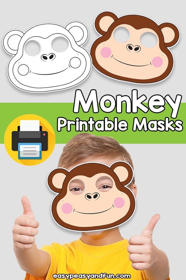 Printable Monkey Mask Template Easy Peasy And Fun Membership