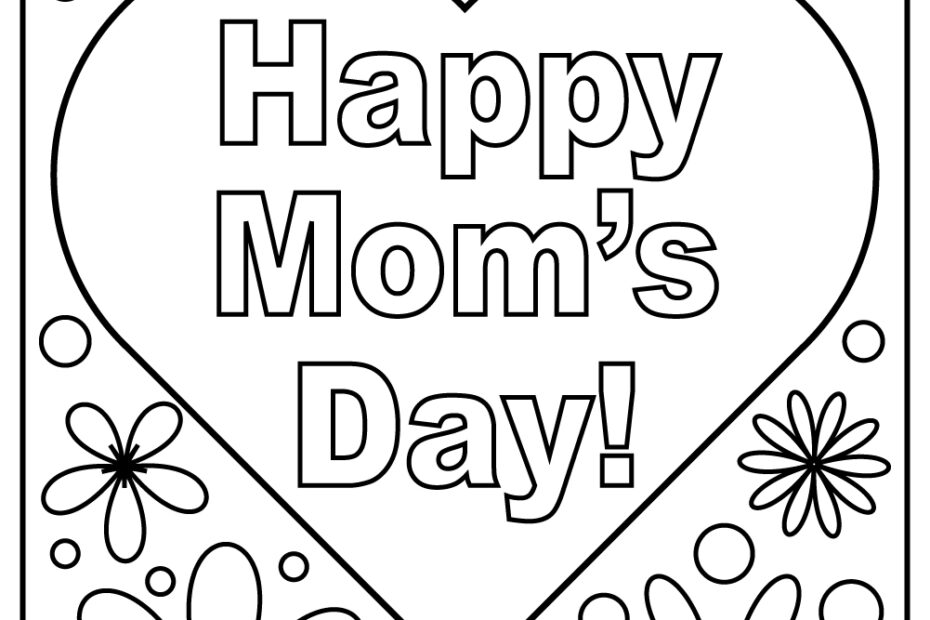 Printable Mother 39 s Day Coloring Pages