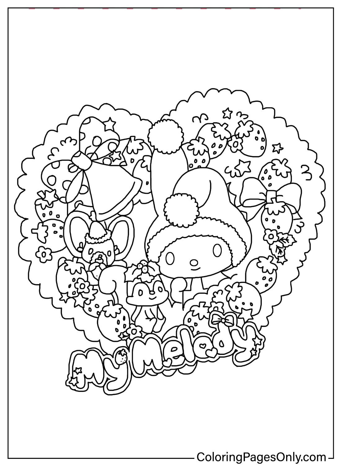 Printable My Melody Coloring Sheets Free Printable Coloring Pages Printable My Melody Coloring Sheets Free Printable Coloring Pages