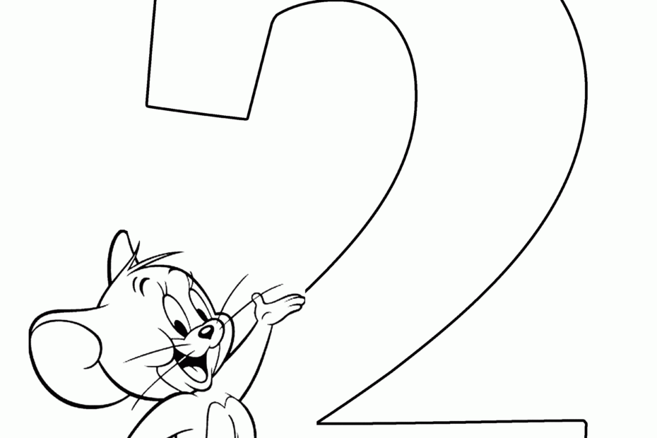 Printable Number Coloring Pages