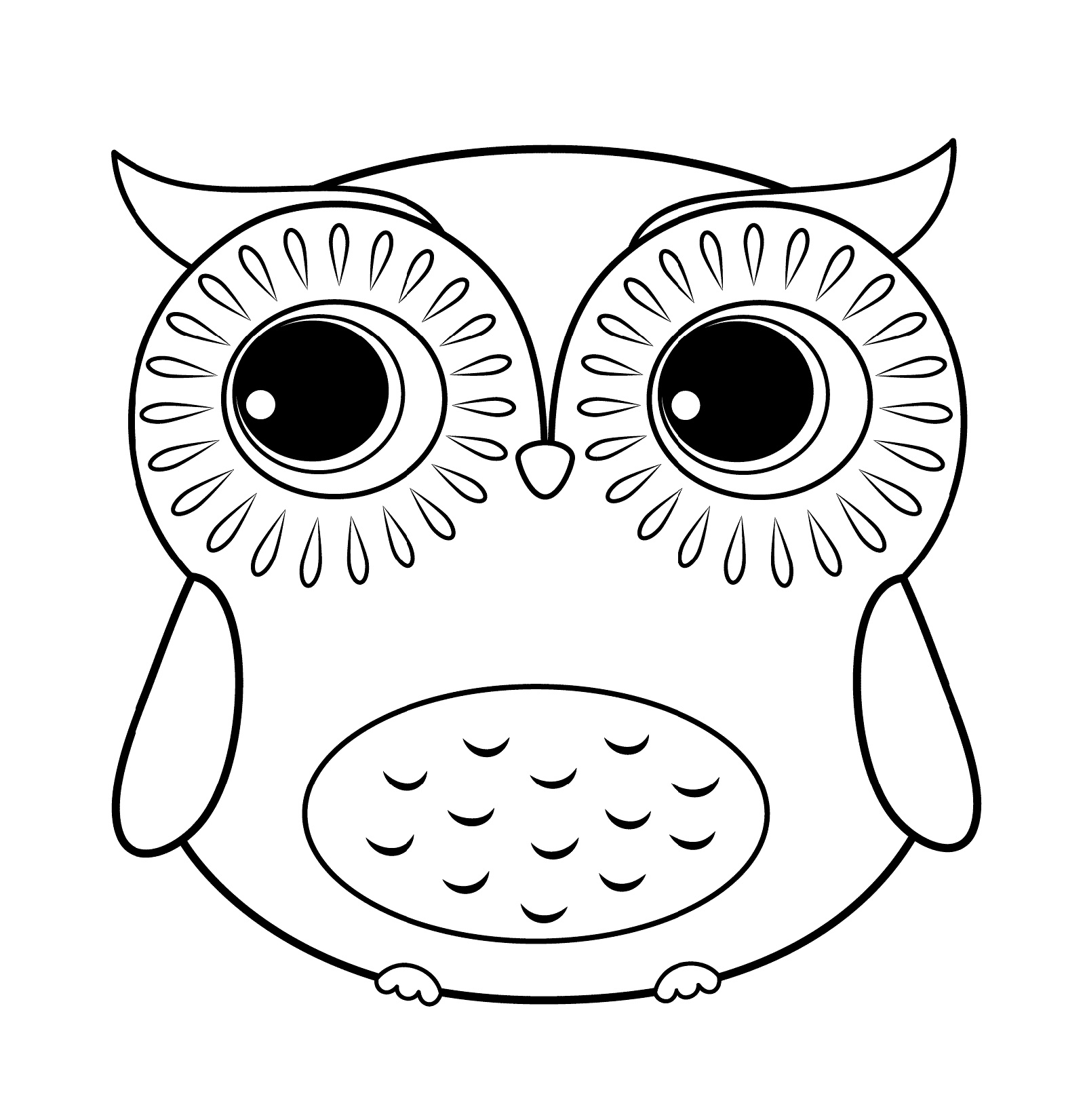 Printable Owl Coloring Pages Printable Owl Coloring Pages
