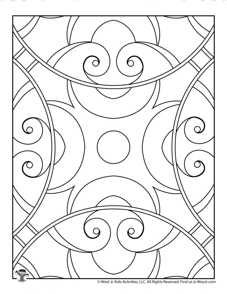 Printable Pattern Coloring Pages Woo Jr Kids Activities Children 