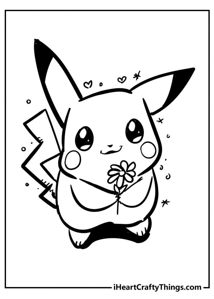 Printable Pikachu Coloring Page Printable Pikachu Coloring Page