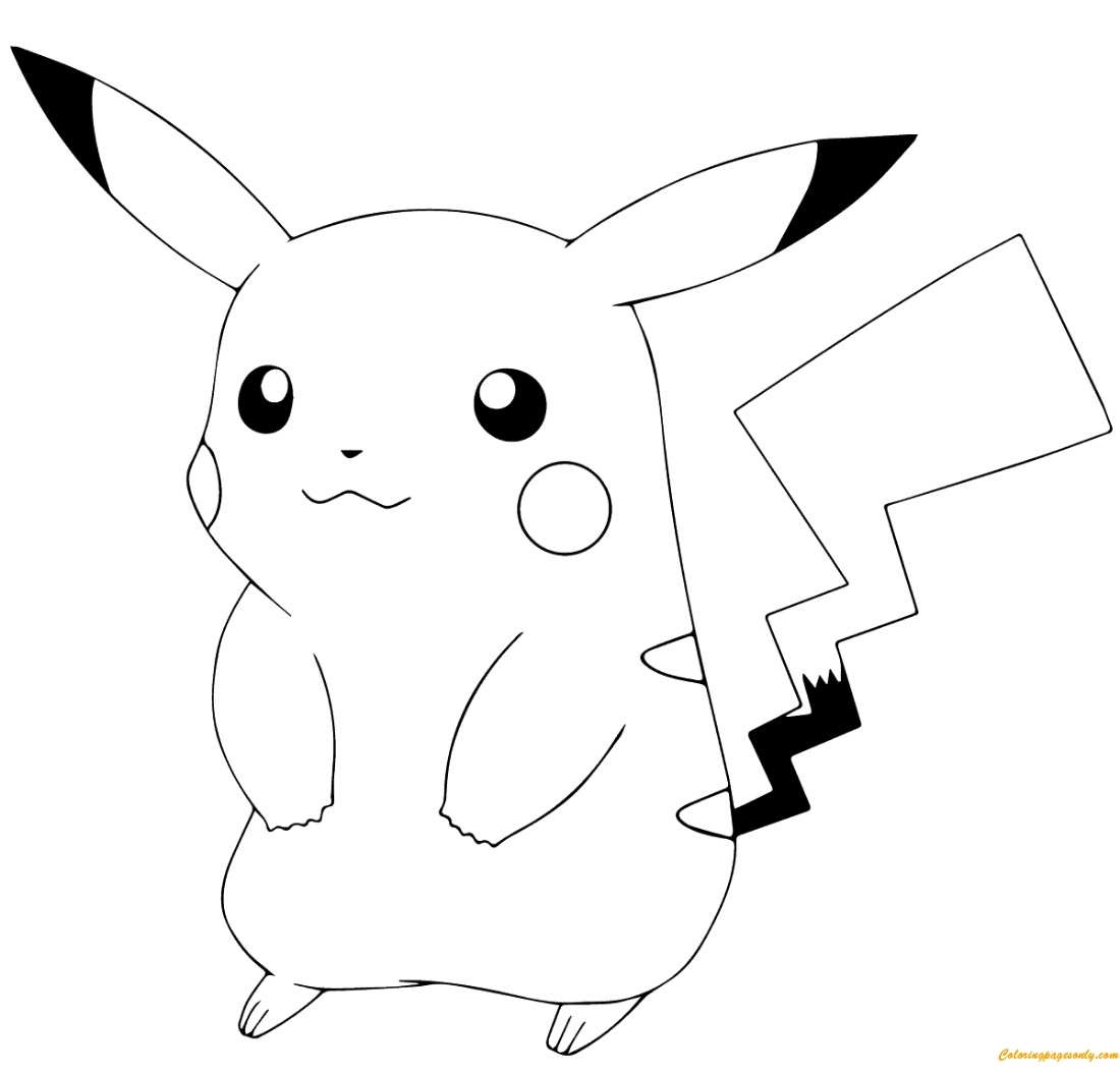 Printable Pikachu Coloring Page Printable Pikachu Coloring Page