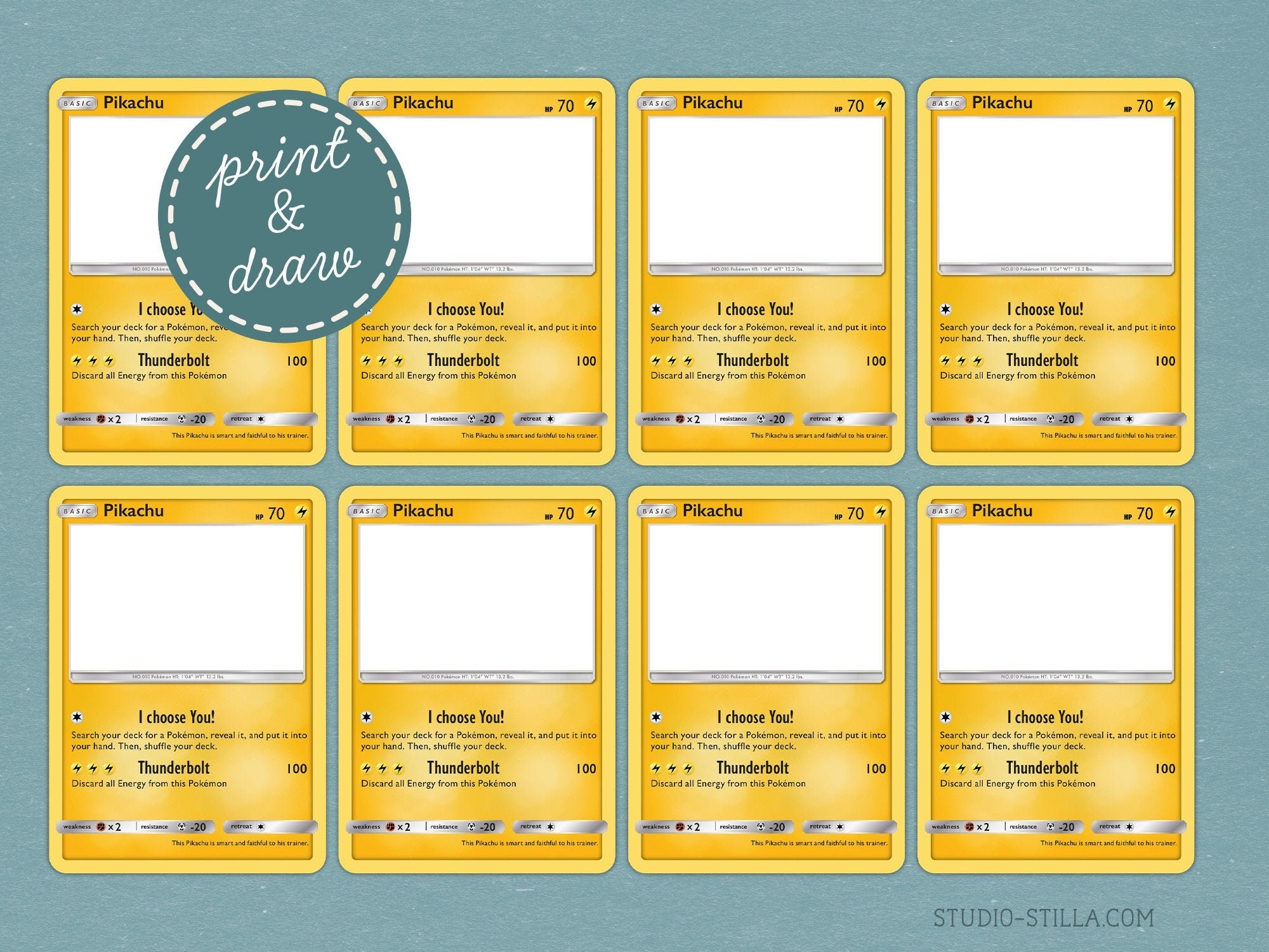 free printable pokemon card template free printable pokemon card template