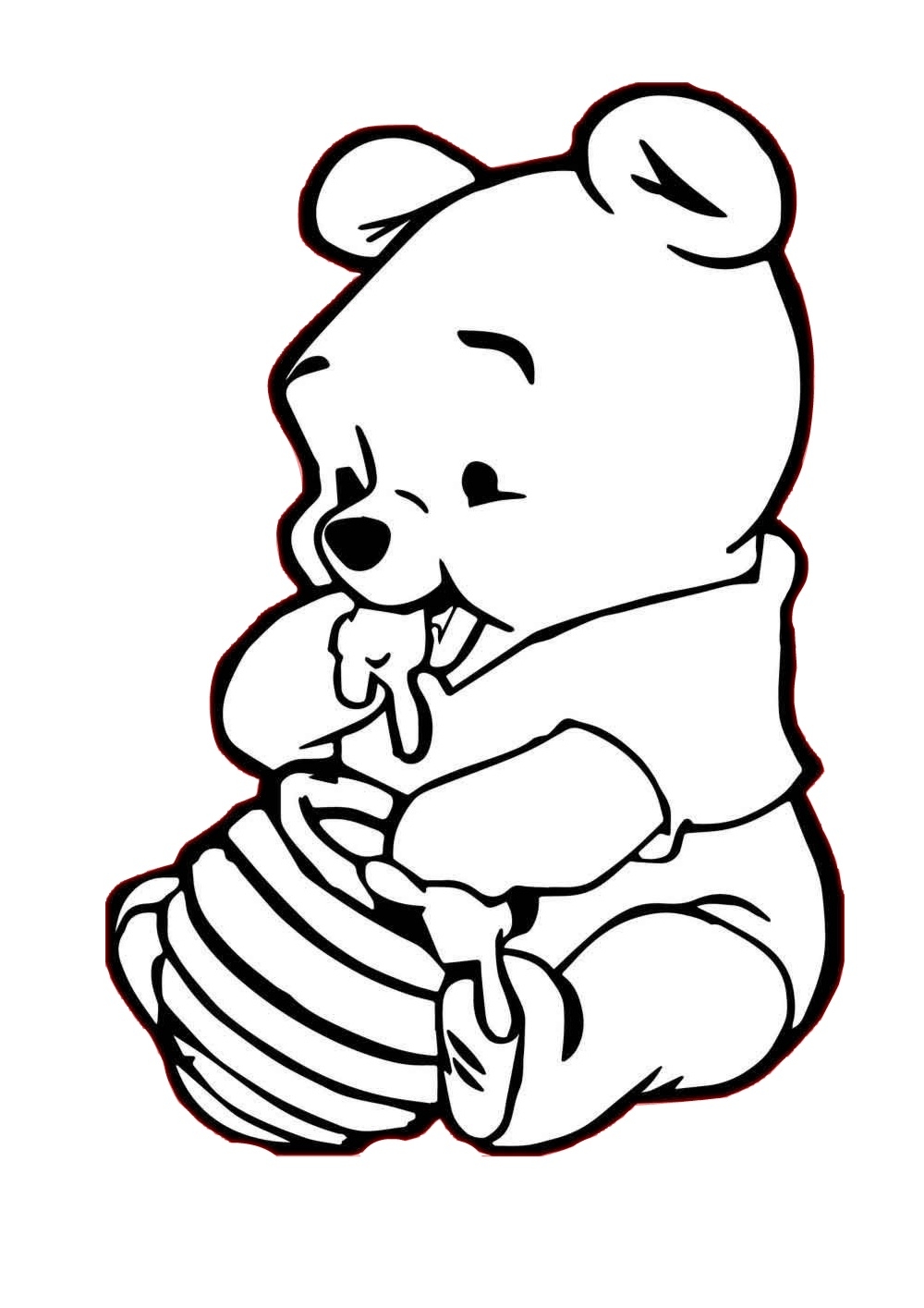 Printable Pooh Bear Coloring Pages Printable Pooh Bear Coloring Pages