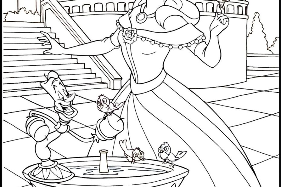 Printable Princess Belle Coloring Pages News Coloring Page Guide