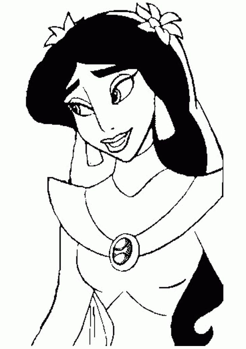 Printable Princess Jasmine Coloring Pages Coloring Home Printable Princess Jasmine Coloring Pages Coloring Home