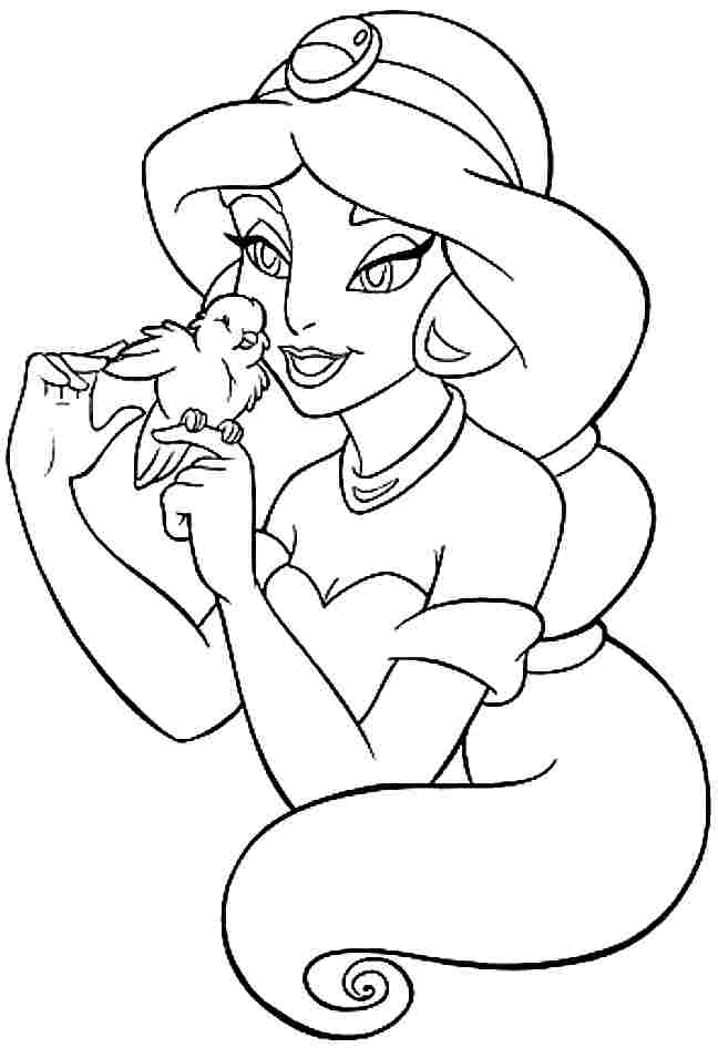 Printable Princess Jasmine Coloring Pages Coloring Home Printable Princess Jasmine Coloring Pages Coloring Home
