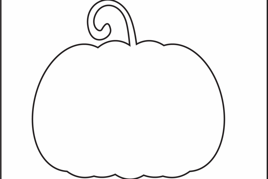 Printable Pumpkin Outline Coloring Home