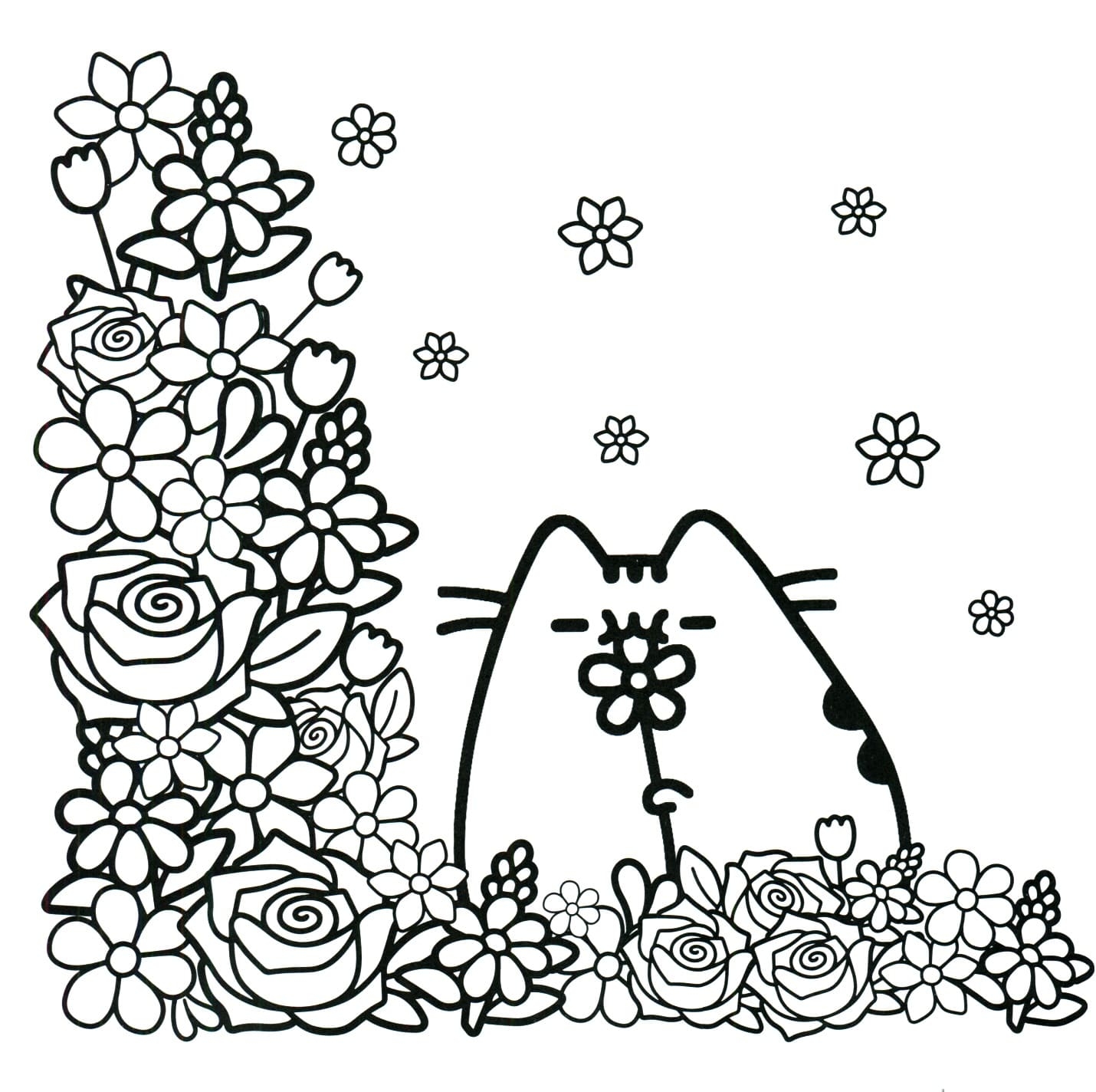 Printable Pusheen Coloring Pages Free Printable Templates