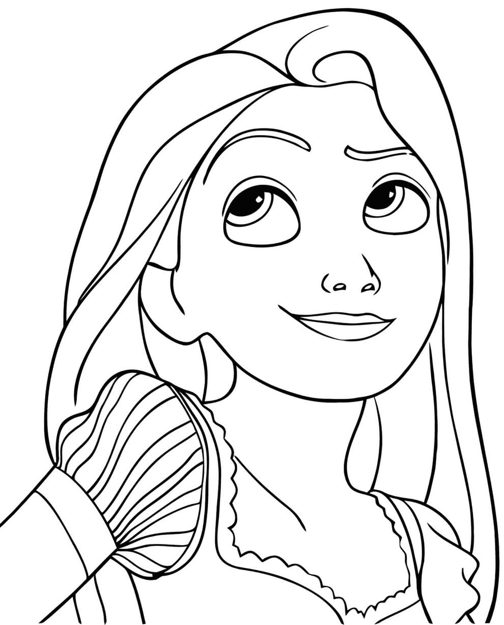 Printable Rapunzel Coloring Pages
