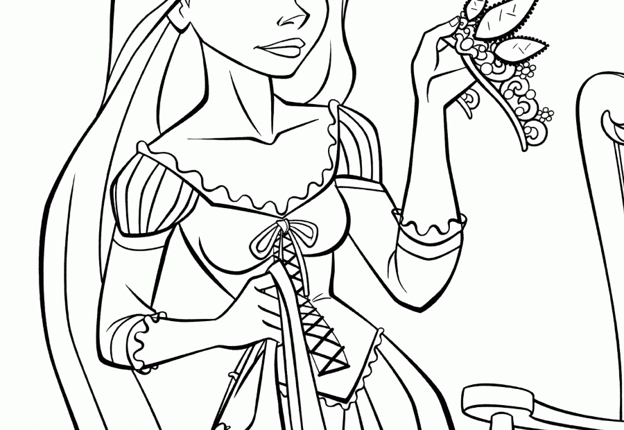 Printable Rapunzel Coloring Pages Free Printable Templates