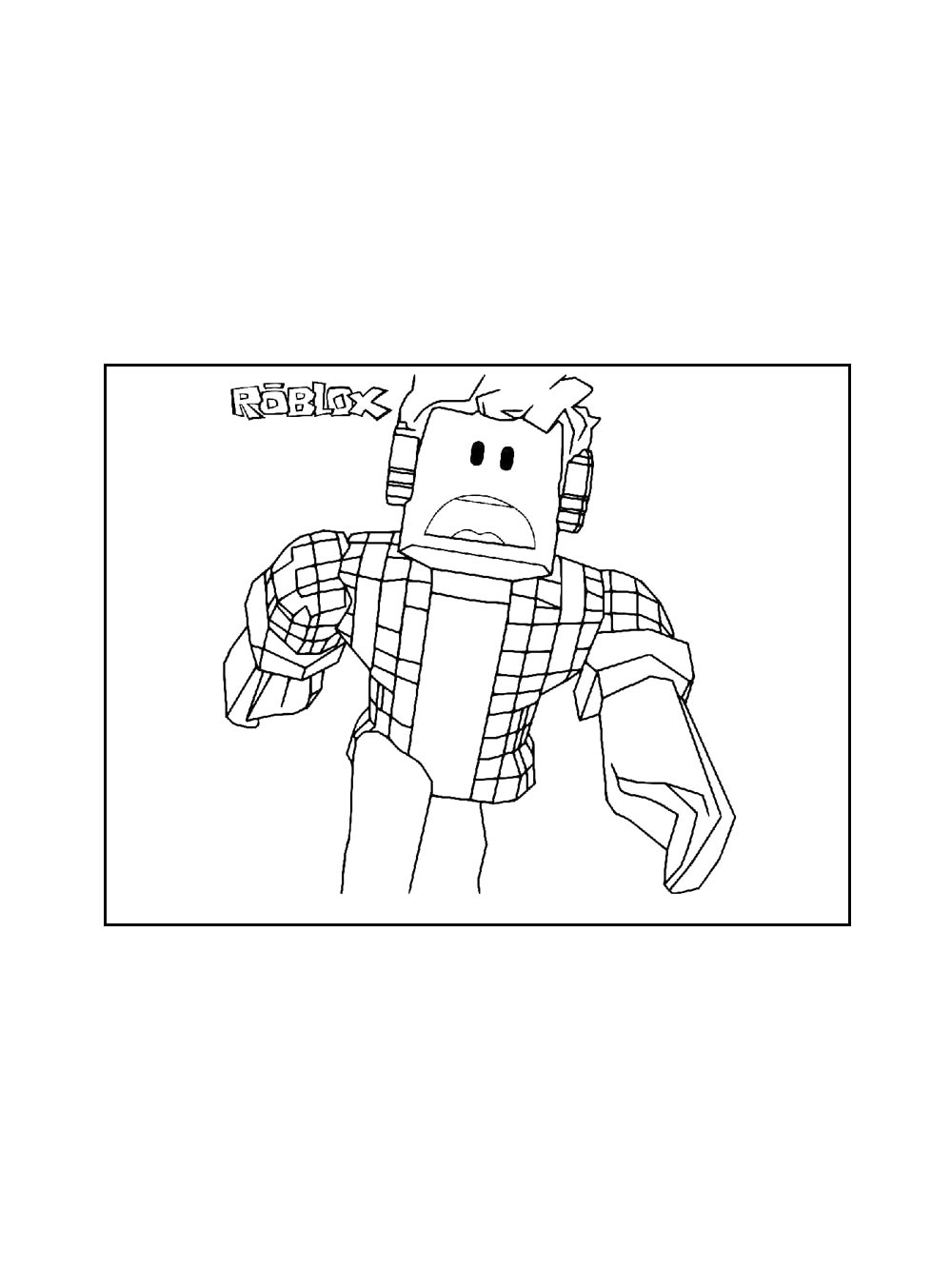 free printable Roblox coloring pictures
