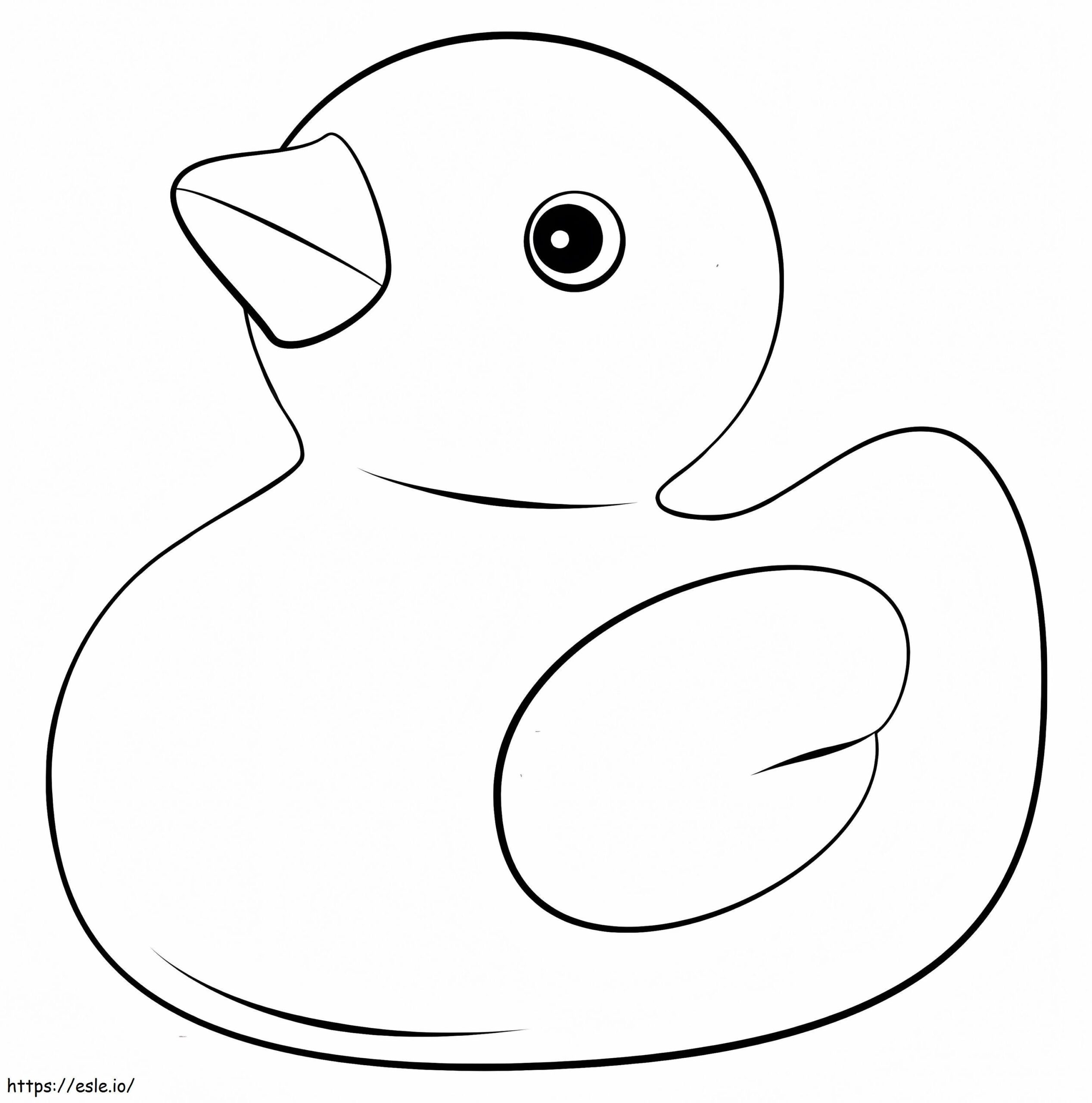 real duck coloring page