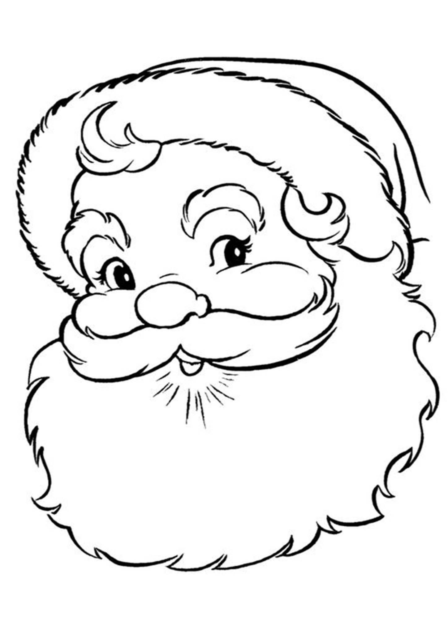 free santa coloring pages printable