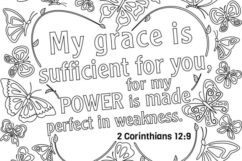 Printable Scripture Coloring Pages Wickedgoodcause