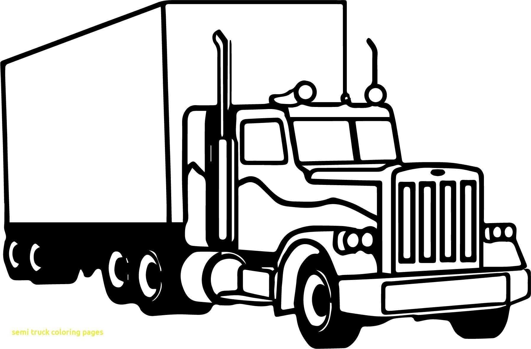 Printable Semi Truck Coloring Pages