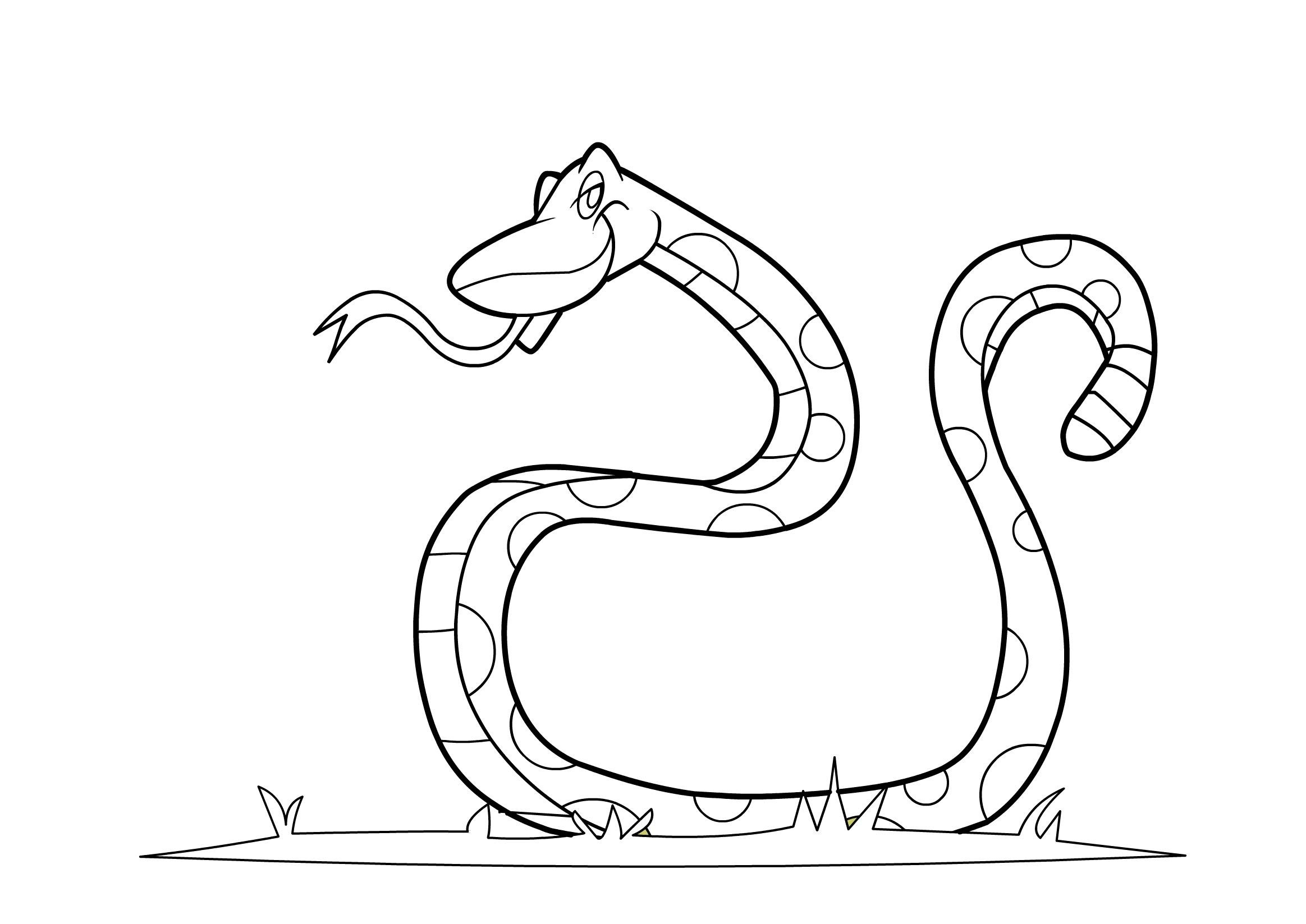printable snake picture