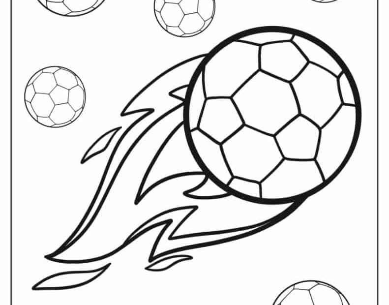 Printable Soccer Ball Coloring Page Get Coloring Pages 45 OFF