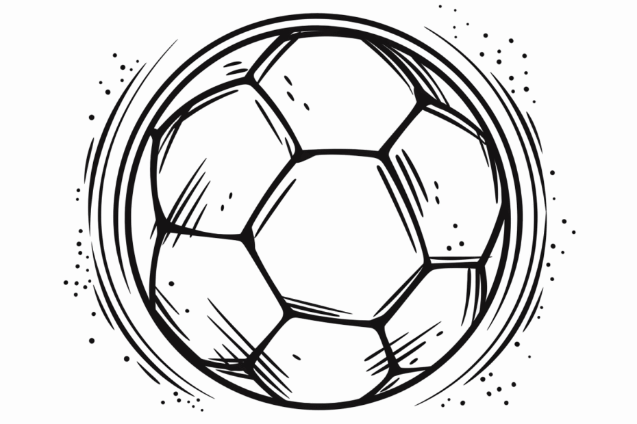 Printable Soccer Ball To Color Coloring Page