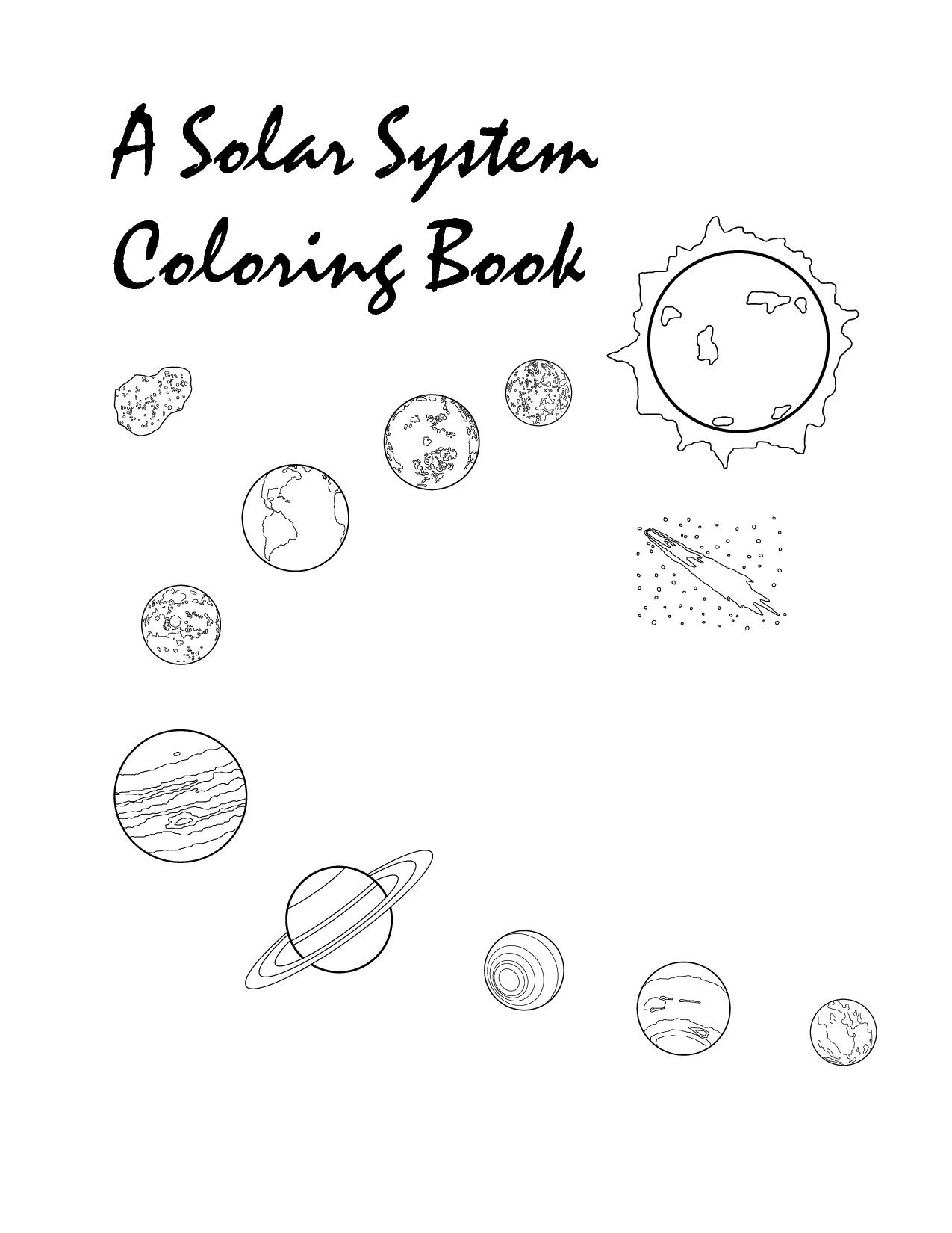 Printable Solar System Coloring Pages For Kids Photo Of Solar System 