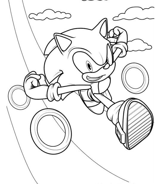Printable Sonic Coloring Pages Coloring Book
