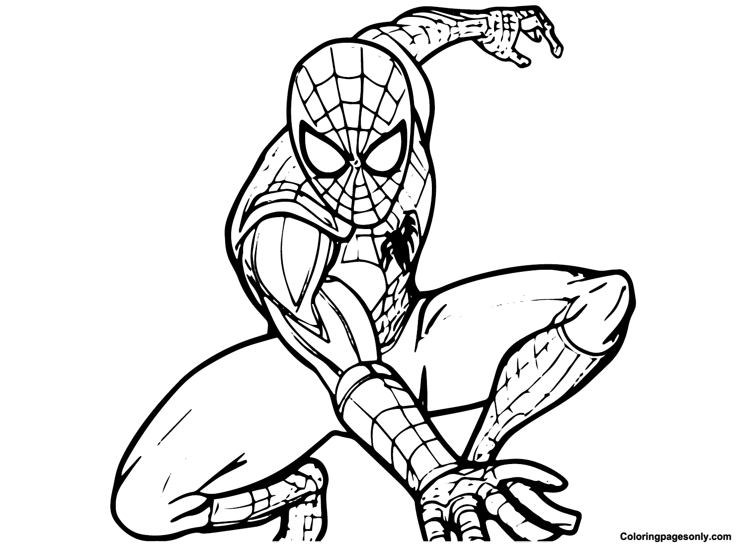 Printable Spidey Coloring Page Free Printable Coloring Pages