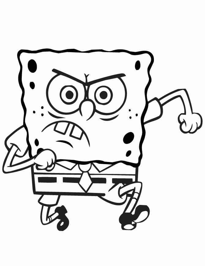 Printable Spongebob Characters Coloring Pages